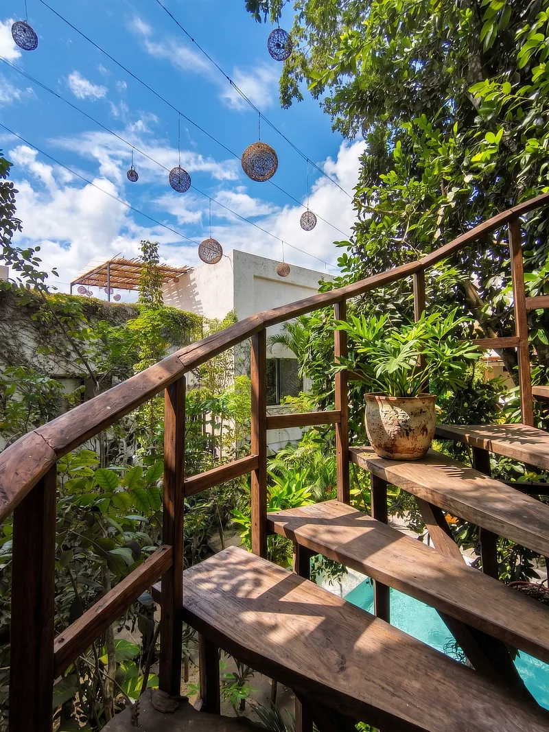 Yaakun Santuario — alberca y jardín 4